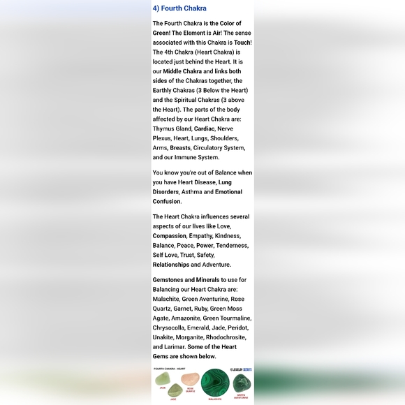 CHAKRA STONES 101 - JUST FOR FUN AND KNOWLEDGE. - Picture 11 of 13